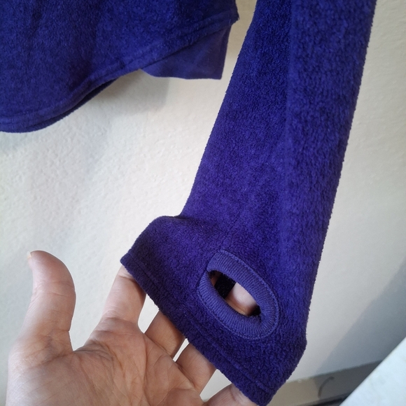 Cuddle Duds Warm Layer Fleece Long Sleeve Thumb Holes Purple XS - Picture 3 of 10